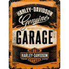Plåtskylt "Harley garage"