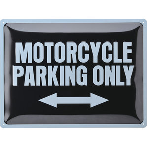 Plåtskylt "Motorcycle parking"